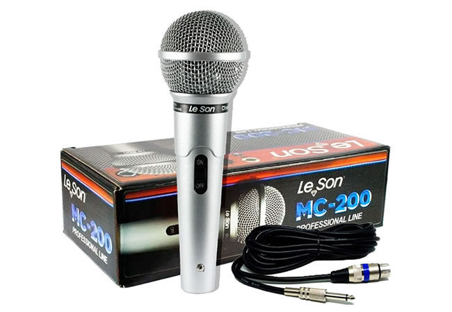 Microfone Com Fio Leson MC200